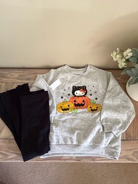 Hello Kitty Halloween 2 pc. Set - Sweatshirt & Leggings 🆕🍂